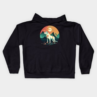 Abstract dog Kids Hoodie